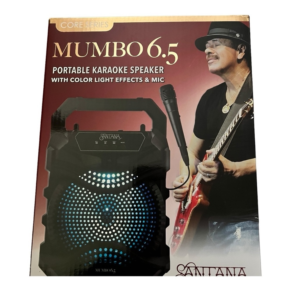 Santana Mumbo 6.5 Core Series Portable Bluetooth Karaoke Speaker NIB
